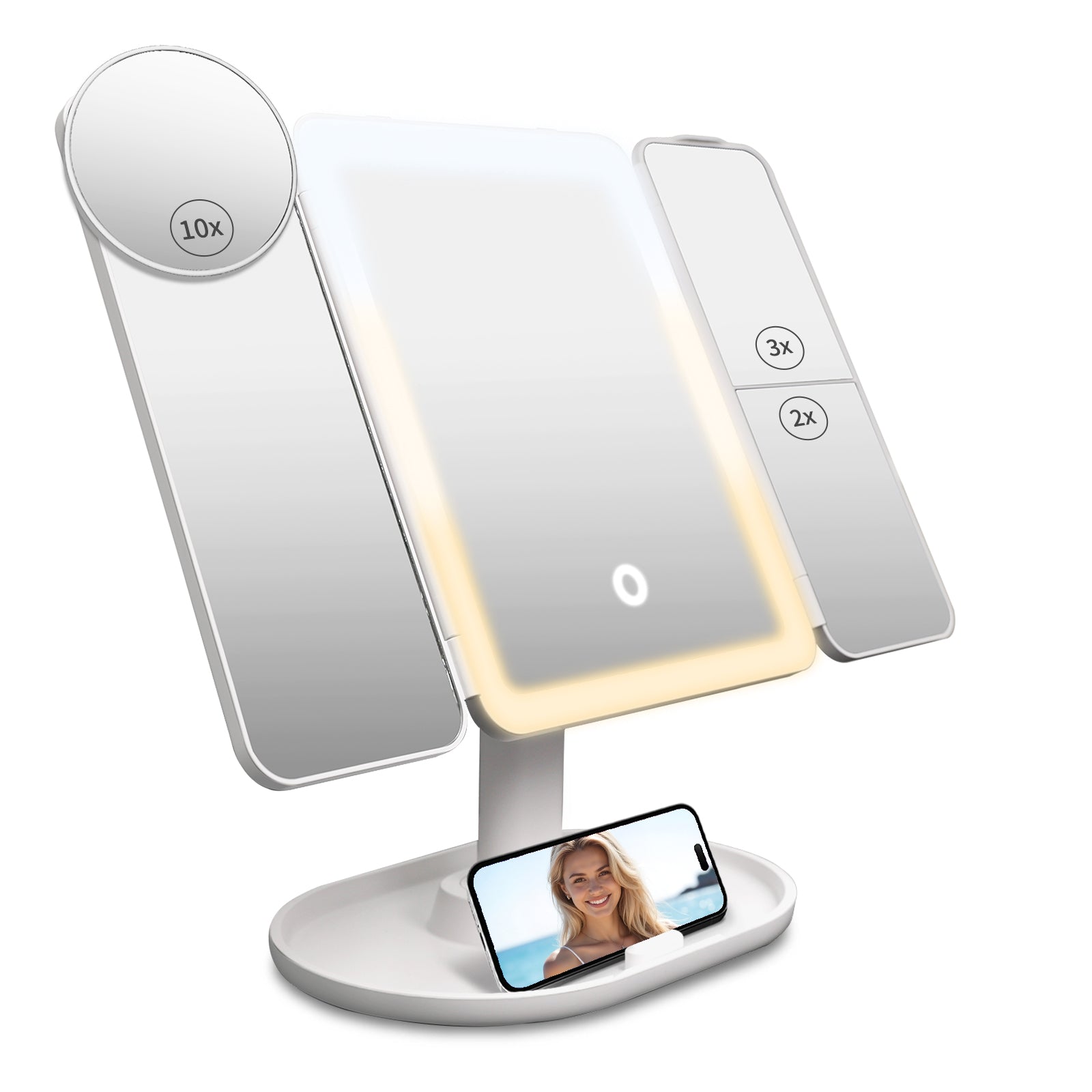 Vanity Mirror with Lights 2X/3X/10X Magnification