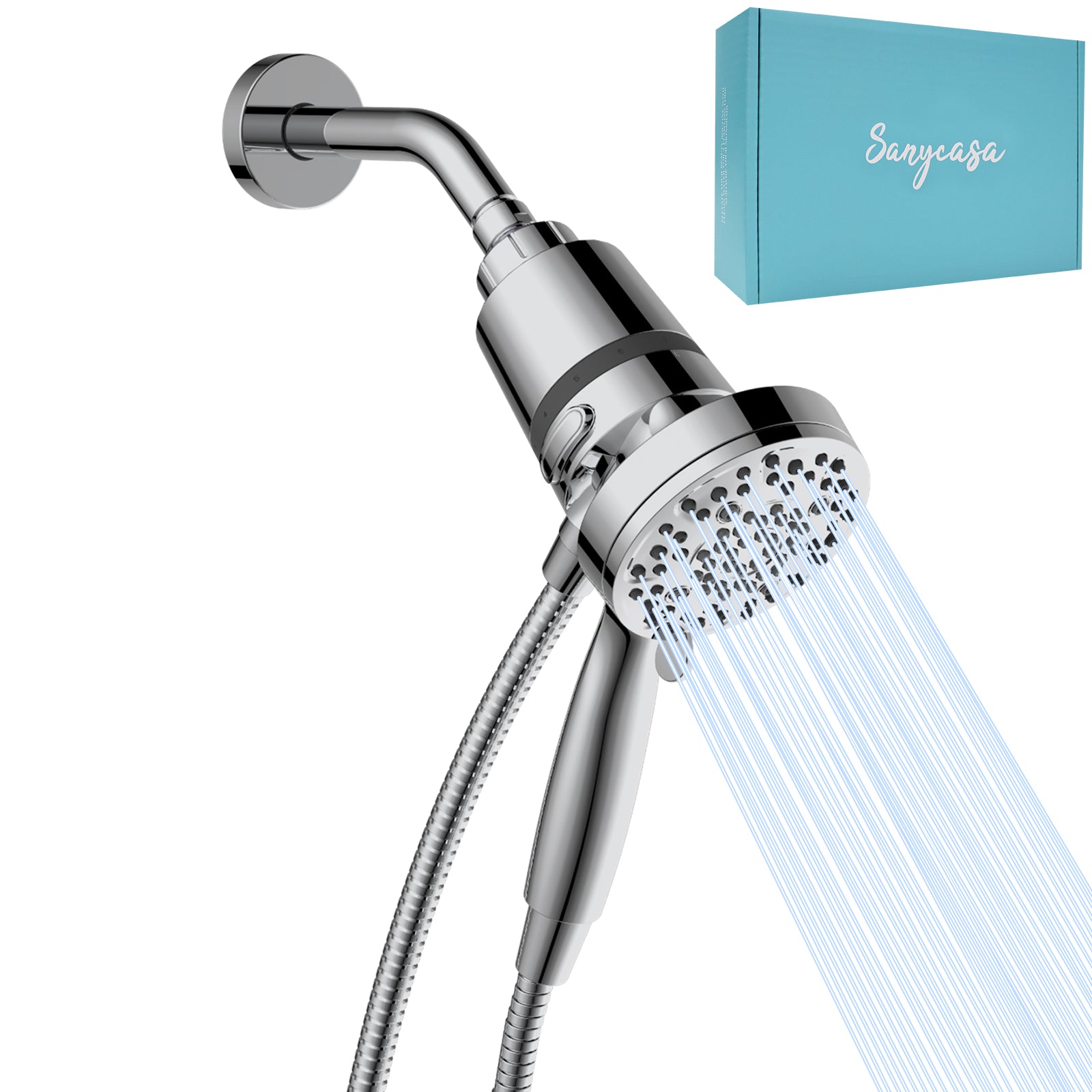 Filtered Shower Head with Handheld – Sanycasa
