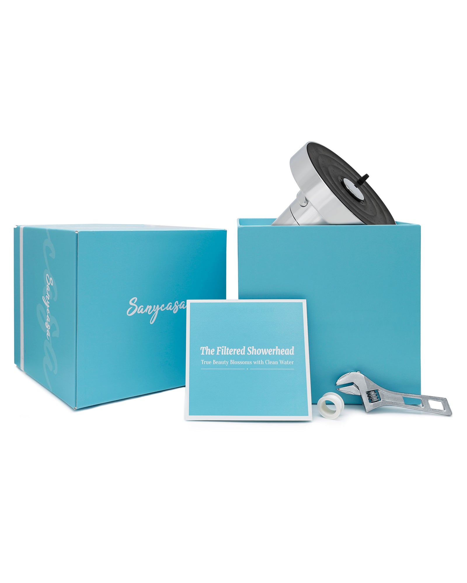 Filtered Shower Head for Hard Water